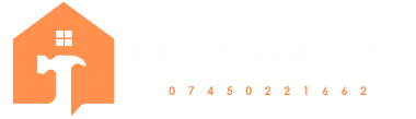 the CF Joinery Logo - a house with a hammer silhouette inside 